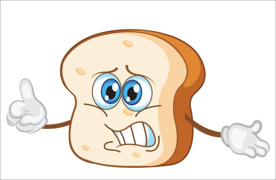 bread character cartoon