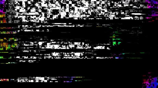 Modern computer technology failure digital databending noise glitch overlay or transition