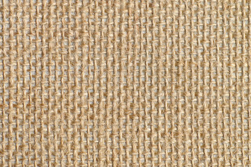 Texture of brown sack canvas with delicate grid to use as grunge background