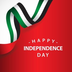 Happy UAE Independent Day Vector Template Design Illustration