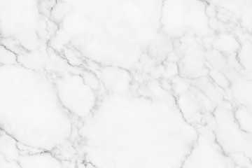 White marble texture with natural pattern for background.