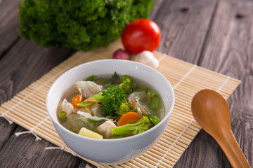 sayur sop or vegetable soup