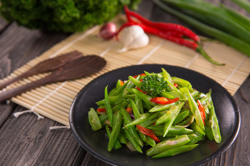 oseng buncis. stir fry bean
