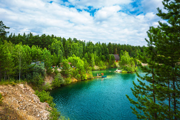 Fototapeta na wymiar Lake in the forest. Western Siberia,Russia