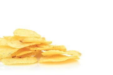 Fototapeta na wymiar crispy potato chips junk food unhealthy food