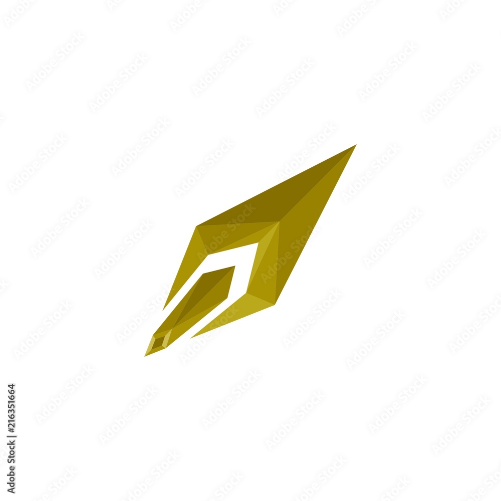 Poster 3D arrow logo