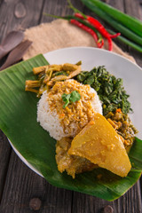 nasi padang indonesian food