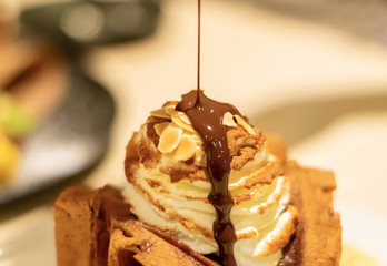 ice cream sweets in the holiday