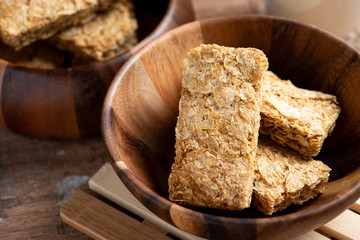 Whole grain wheat biscuits breakfast cereal