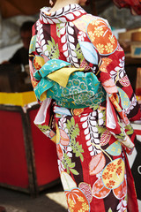 Naklejka premium Traditional Japanese costume 