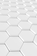 Modern tile wall. 3D rendering.