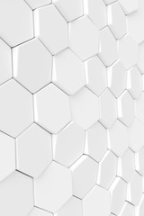 Modern tile wall. 3D rendering.