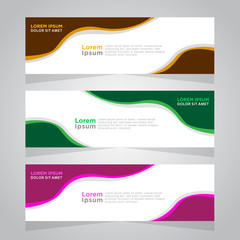 Fototapeta premium Vector abstract design banner template.