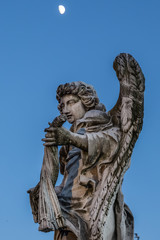 Angel with the whips by Lazzaro Morelli on the Pont Sant'Angelo bridge in Rome