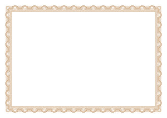 Gold Border Line Art with Crown