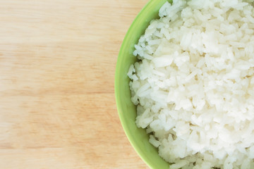 cooked white basmati rice  bowl natural food