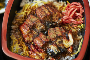 Japanese eel rice bowl 