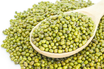 mung bean green in spoon texture