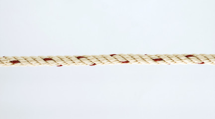 rope brown frame, border on white background