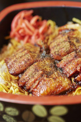 Japanese eel rice bowl 