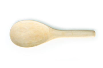 wood, wooden spoon on white background