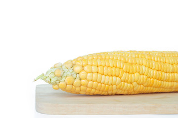 corn organic food nature on white background