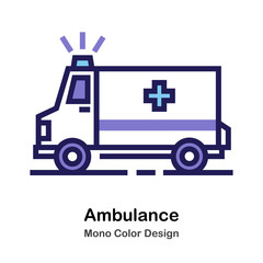Ambulance mono color icon