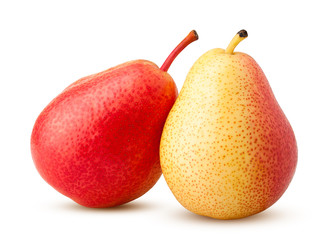 pear, isolated on white background, clipping path, full depth of field