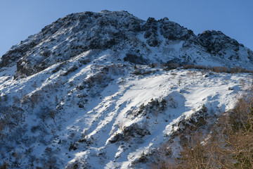 初冬の日光白根山