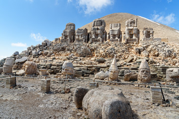 East Terrace on top of Nemrut Mountain.Turkey