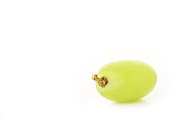 green grape diet fruit organic on white background