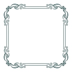 Decorative vector frame
