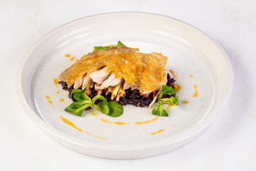 Guinea fowl with rice