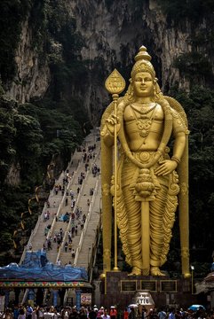 Golden Hindu Statue