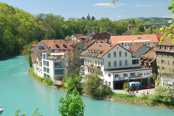 Fototapeta na wymiar Townscape of Berne, Switzerland.