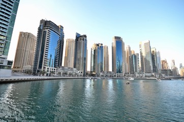 Fototapeta na wymiar Skyscrapers in Dubai, United Arab Emirates