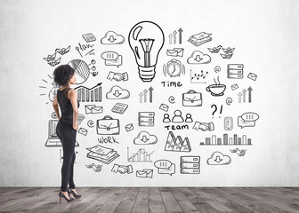 African American businesswoman, business idea