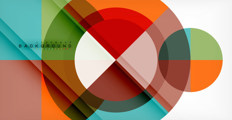 Obraz premium Vector circle abstract background