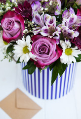 Bouquet of pink flowers