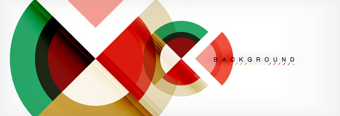 Fototapeta premium Vector circular geometric abstract background