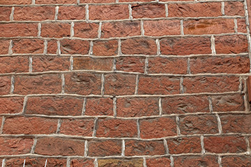 Brick wall of the house