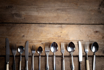 vintage used cutlery