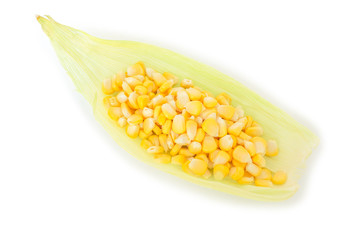 corn on the cob, husk organic food nature background