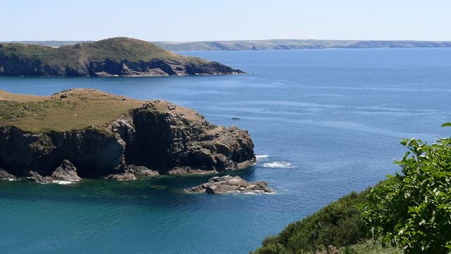 Headland and St Brides Bay at Solva Pembrokeshire