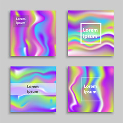 Naklejka premium abstract holographic foil texture