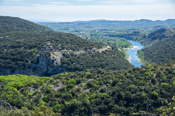 Fototapeta na wymiar View of Ardeche Gorges