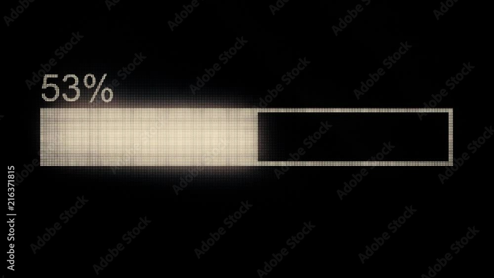 Poster progress bar. illustration of uploading, downloading, transferring process. modern loading bar anima
