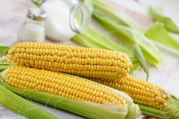 Fresh raw corn