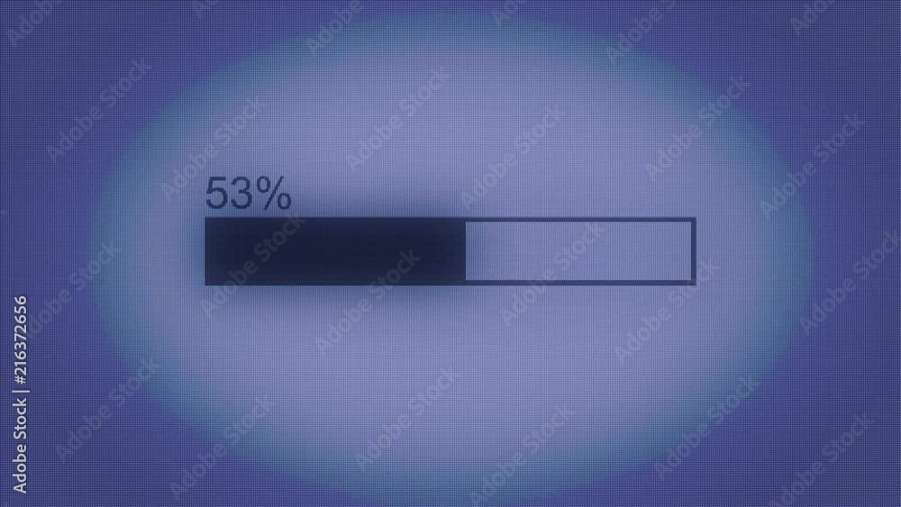 Poster progress bar. illustration of uploading, downloading, transferring process. modern loading bar anima