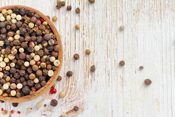 Peppercorn of different kinds